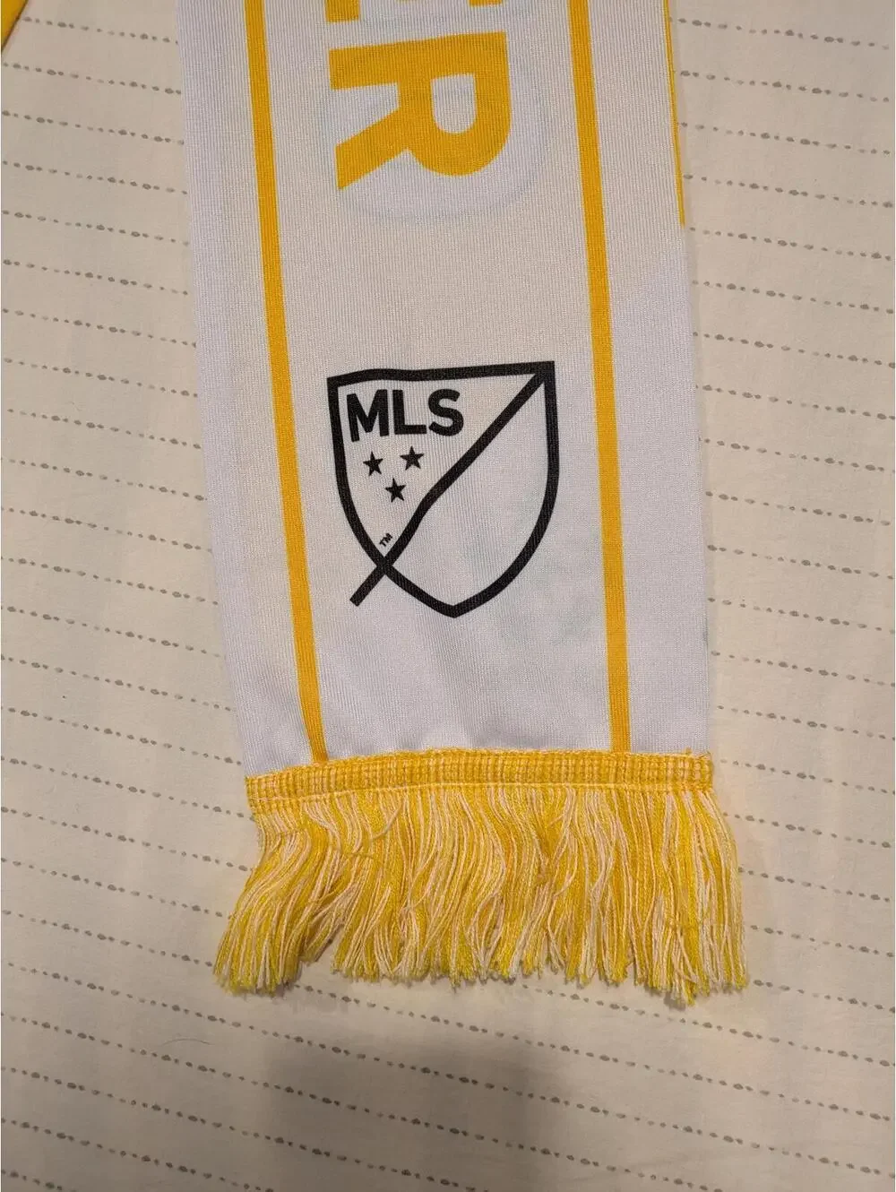 Adidas MLS Scarf - Kicks Against Cancer - Yellow & White